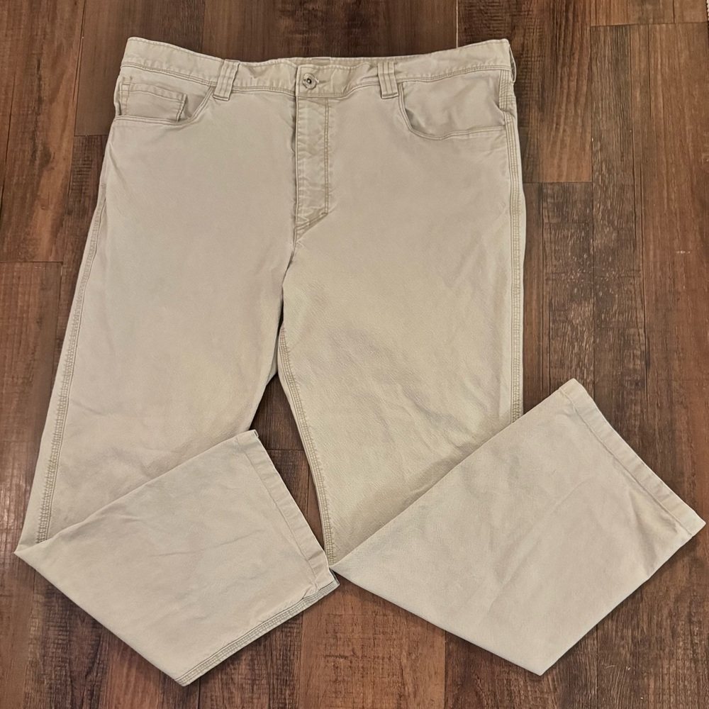 Woolrich Mens 36x30 Work Pants Khaki Casual Tan Chino